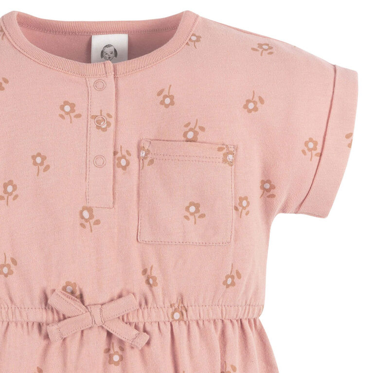 Gerber Childrenswear    Lot de 2 barboteuses  Fille  Fleurs Rétro 