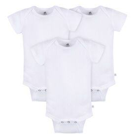 Just Born 3-Pack Baby Neutral Short Sleeve Onesie