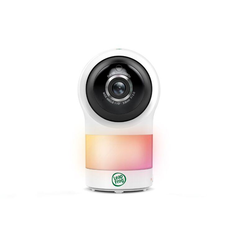 LeapFrog LF1911 1080p WiFi Remote Access 360 Degree Pan and Tilt Camera, Video Baby Monitor Night Light, Color Night Vision, (White)