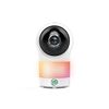 LeapFrog LF1911 Moniteur de bébé Wi-Fi 1080p caméra à accès à distance, panoramique et inclinaison à 360 degrés, veilleuse, vision nocturne couleur, (blanc)