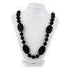 Nuby Teething Trends Teething Necklace with Round+Flat Beads - Grey