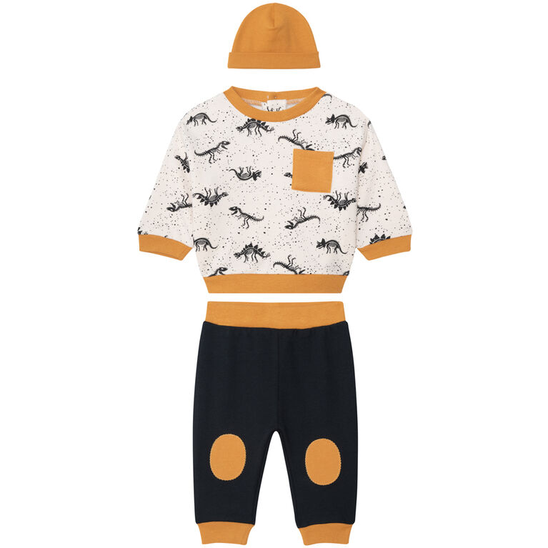 PL Baby Ensemble de jogging 3 pi&egrave;ces dinosaure 18M