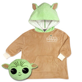 Disney/Lucas Star Wars Le Mandalorien unisexe pyjama &agrave; capuchon convertible en oreiller
