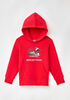 Northern Reflections Iconic Santa Hat Loon Hoodie Red 2T