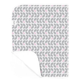 Kushies Portable Changing Pad Liner Flannel Grey Petals