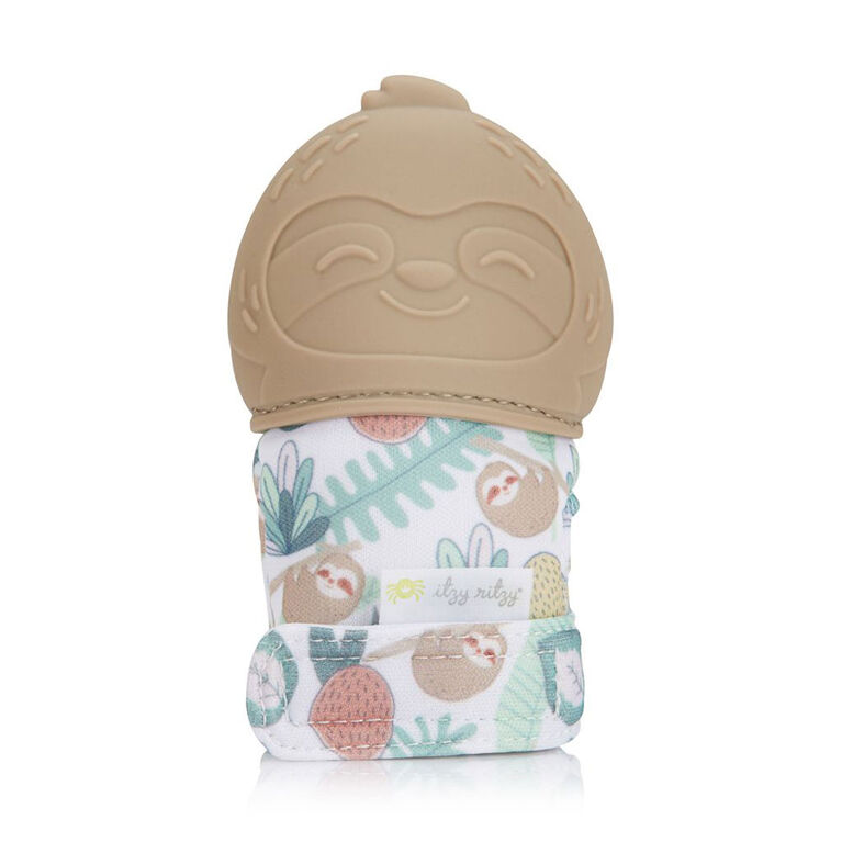 Itzy Ritzy Teething Happens Teething Mitt -Sloth