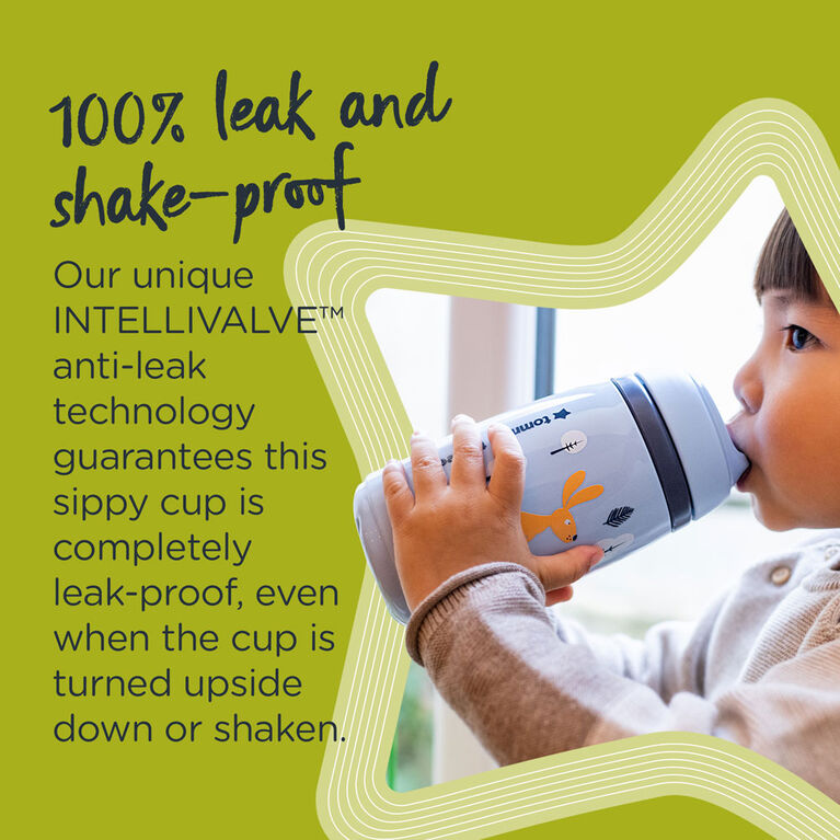 Tommee Tippee Superstar Insulated Toddler Sippy Cup, INTELLIVALVE 100% Leak-Proof and Shake-Proof