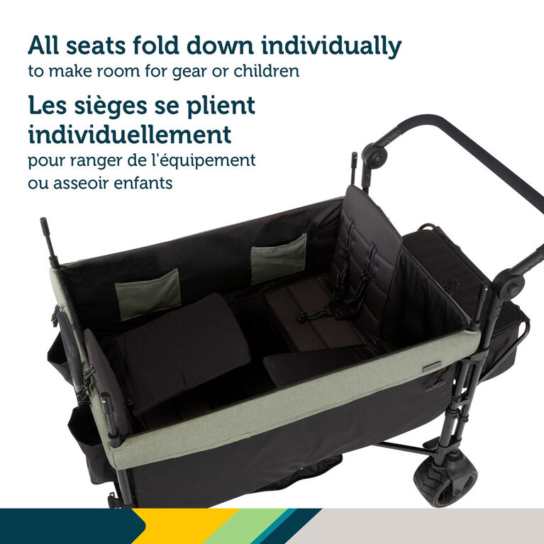 Safety 1st Summit Quad Wagon Stroller - Olive Haze