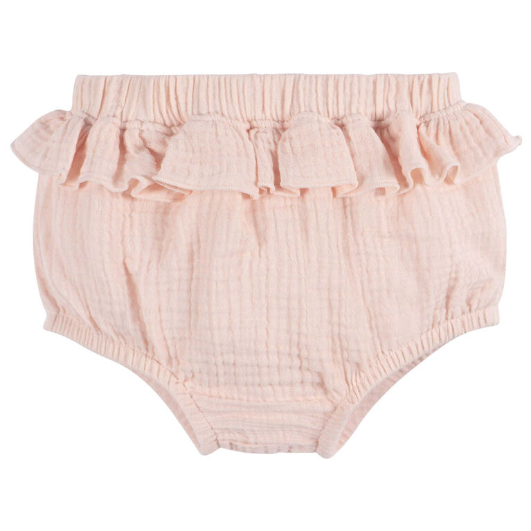 Gerber Childrenswear - 2-Piece Top + Diaper Set - Blush - 0-3M