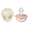 BIBS Delux Silicone Blush/Ivory 2Pack 1Size