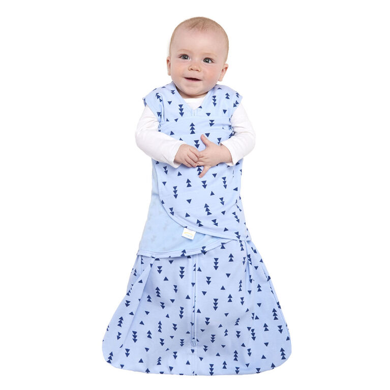 HALO SleepSack Swaddle - Denim Triangle - Cotton - Small