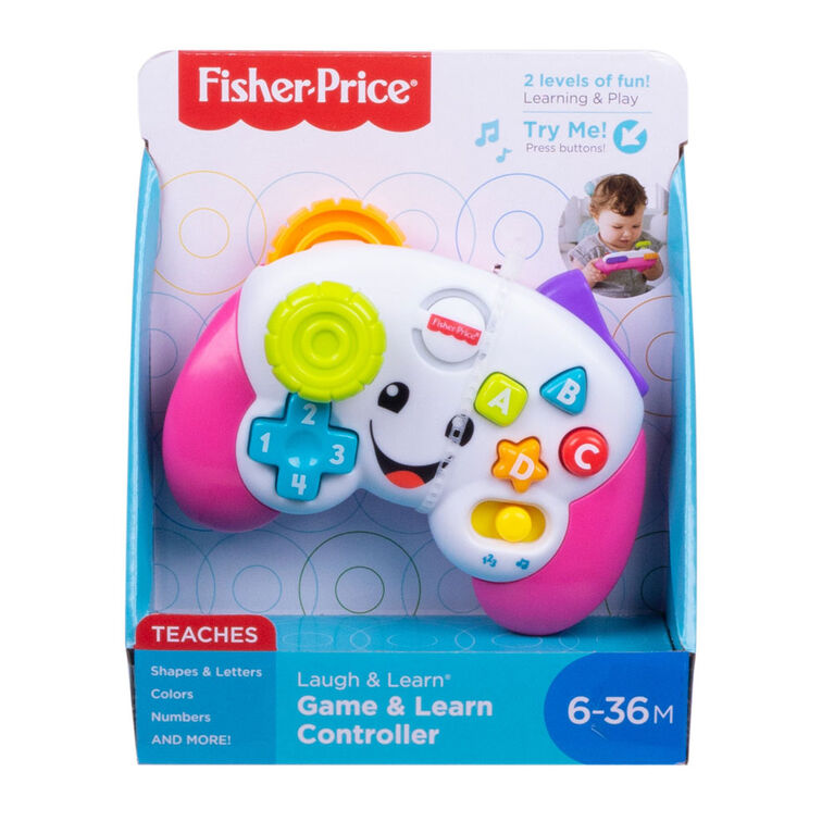 Fisher-Price - Rires et Éveil - Manette de jeu vidéo jouet - Édition  anglaise