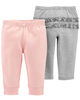 Emballage de 2 pantalons Carter's - gris, Nouveau Née