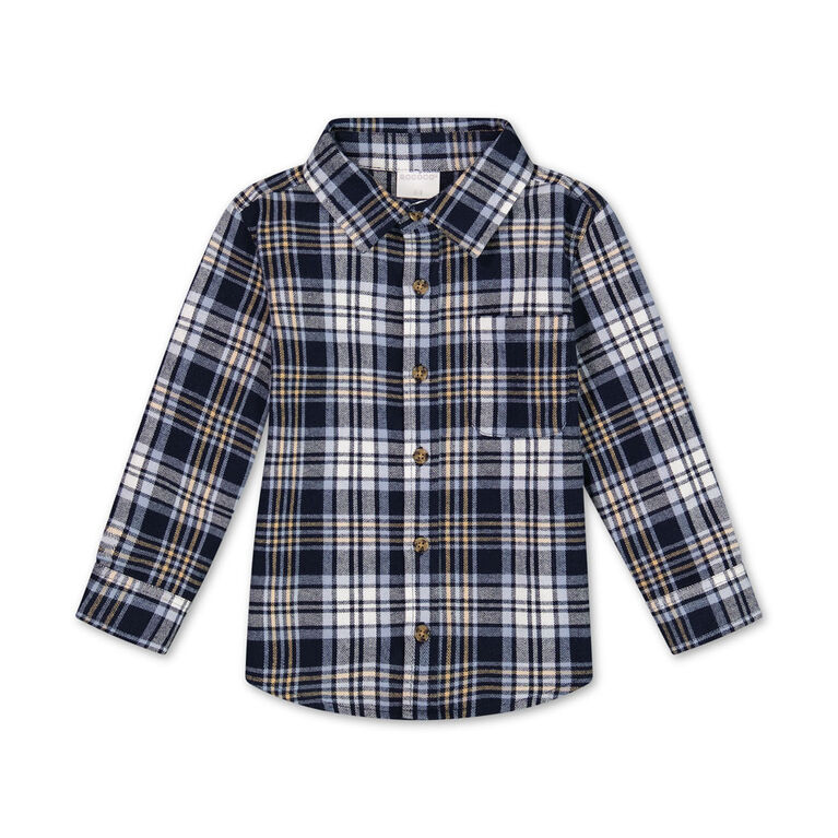 Rococo Flannel Shirt Blue