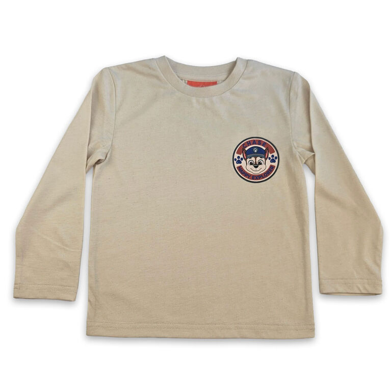 Paw Patrol Long Sleeve Tee - Whitecap Grey 3T