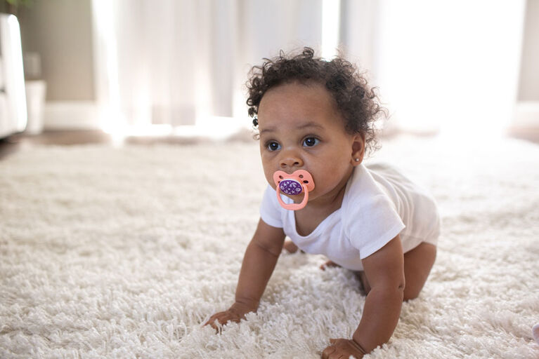 Advantage Pacifier Stage 1 Coral 4 Pack