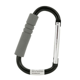 Crochet pratique de Nuby - Aluminium en noir avec charbon.