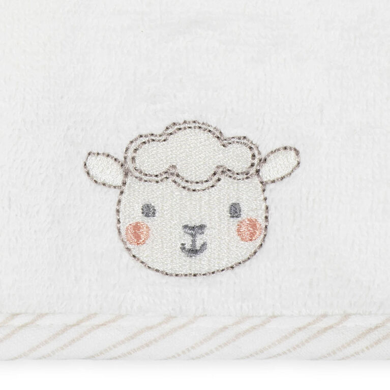 Koala Baby 6-Pack Washcloths, Little Lamb