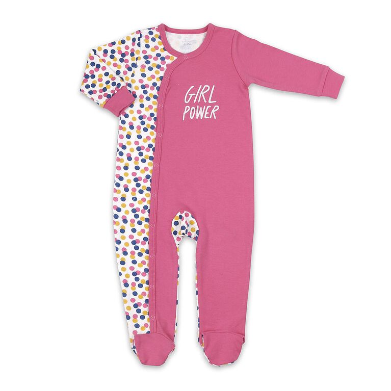 Dormeuse Koala Baby en coton, rose à pois — Girl Power, Nouveau-né