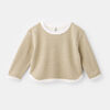 oversized crew neck popover sweater, size 12-18m - Brown