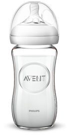 Philips Avent Natural Glass Baby Bottle, 8oz, 1-Pack