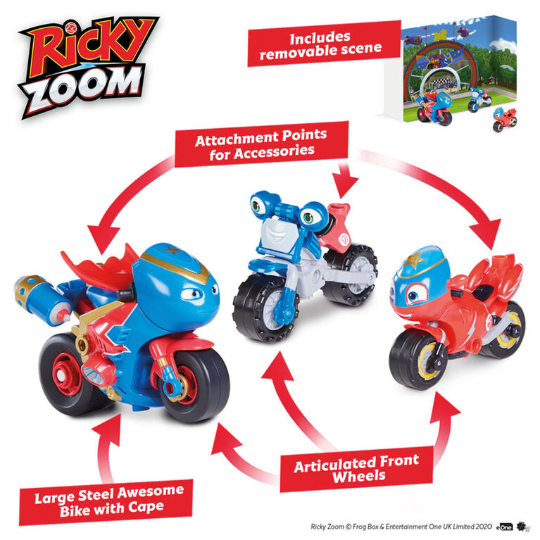 Ricky Zoom: Aventure Steel Awesome Emballage Groupé -- 3 po et 4po