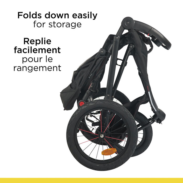 Rebel Jogging Stroller - Black/Grey