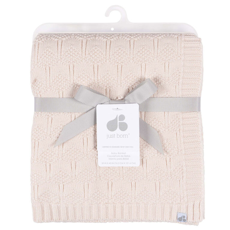 Just Born  - Sweater Knit Blanket - Pink