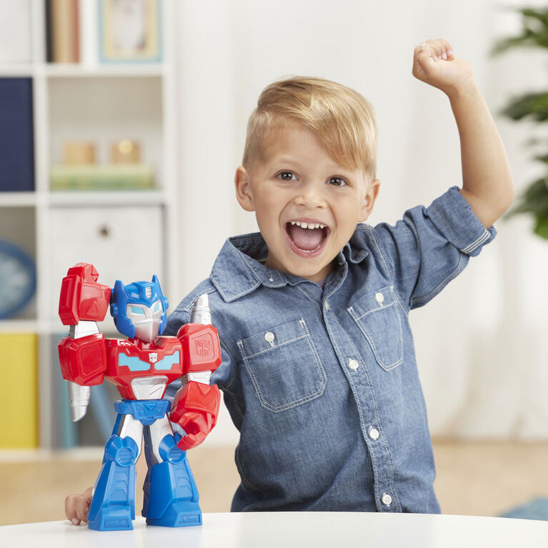 Playskool Heroes Mega Mighties Transformers Rescue Bots Academy Optimus ...