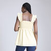 Motherhood Ruffle Sleeve Smocked Babydoll Top