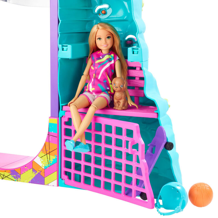 Barbie Team Stacie Extreme Sports Playset with Doll, Puppy, Gear and 5