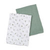 Lulujo - 2 Pack Cotton Muslin Swaddles - Bunny+Fern