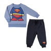 Warner's Superman 2PC jogger set - Blue, 6 Months