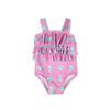 Maillot de bain 1 pièce Koala Baby imprimé narval violet, 3 - 6 mois