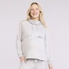 Motherhood -  Long Sleeve Scuba Funnel Nursing Top - Grey Mix - XL