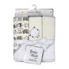 Baby Mode Signature Ivory Sheep Hooded Towel- Set of 3