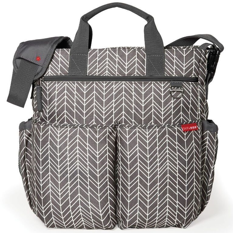 Skip Hop Duo Signature Diaper Bag, Grey Feather Babies R Us Canada
