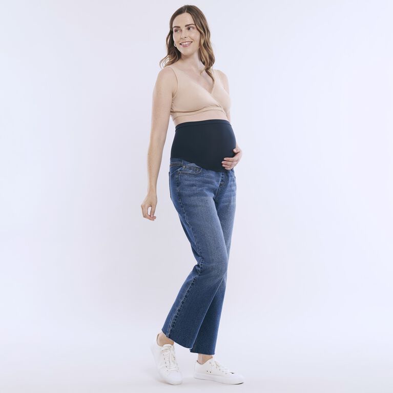 Motherhood - Secret Fit Over The Belly Slim Straight Leg Jean- Medium Wash - XL