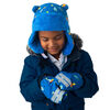FlapJackKids - Baby, Toddler, Kids, Boys - Water Repellent Trapper Hat - Sherpa Lining - Dino/Blue - Small 6-24 months