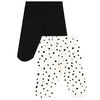 Earth by Art & Eden - Ensemble de 2 leggings avec pieds Ian - Nine Iron Multi, 9 mois
