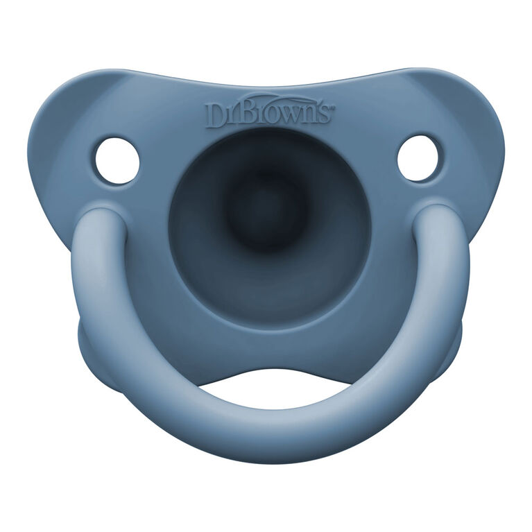 HappyPaci 1-piece Silicone Pacifier Blue - 3pack