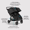 Poussette double tout-terrain Baby Jogger City Mini GT2, Noir jais