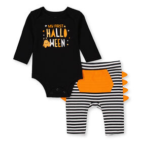 Rococo Halloween Pant Set Black 6/9M