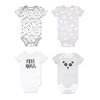 Koala Baby 4 Pack Short Sleeved Bodysuit, Free Hugs, 3-6 Months