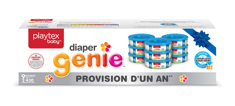 Playtex Diaper Genie Refills - 1 Year Supply - 9 Pack | Babies R Us Canada