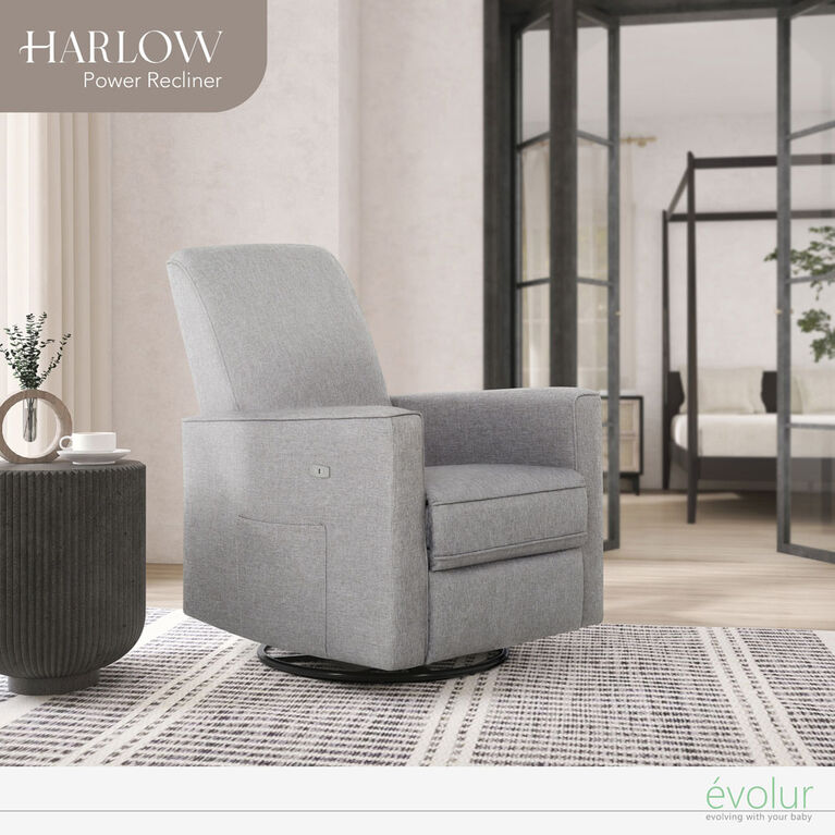 Dream On Me Harlow Electric Glider Light Grey