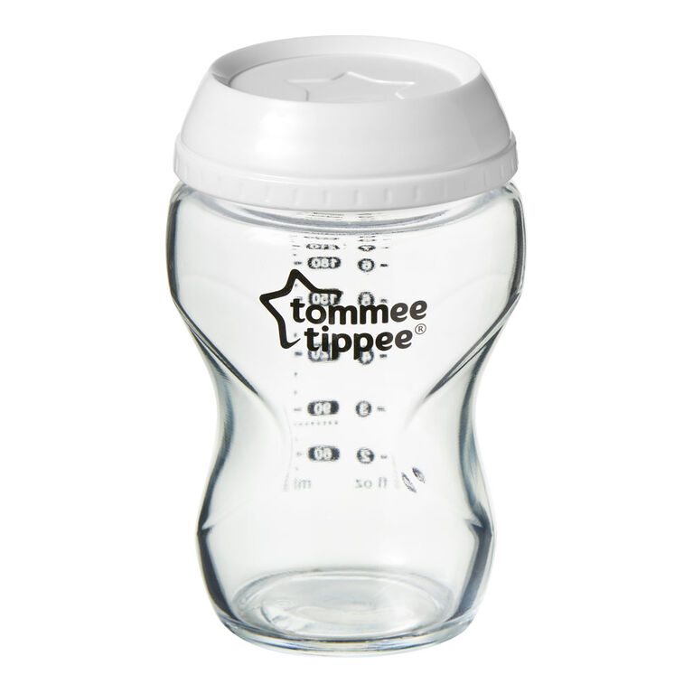 Biberons en verre convertibles Closer to Nature de Tommee Tippee 3 en 1 - 9oz, 3 pieces