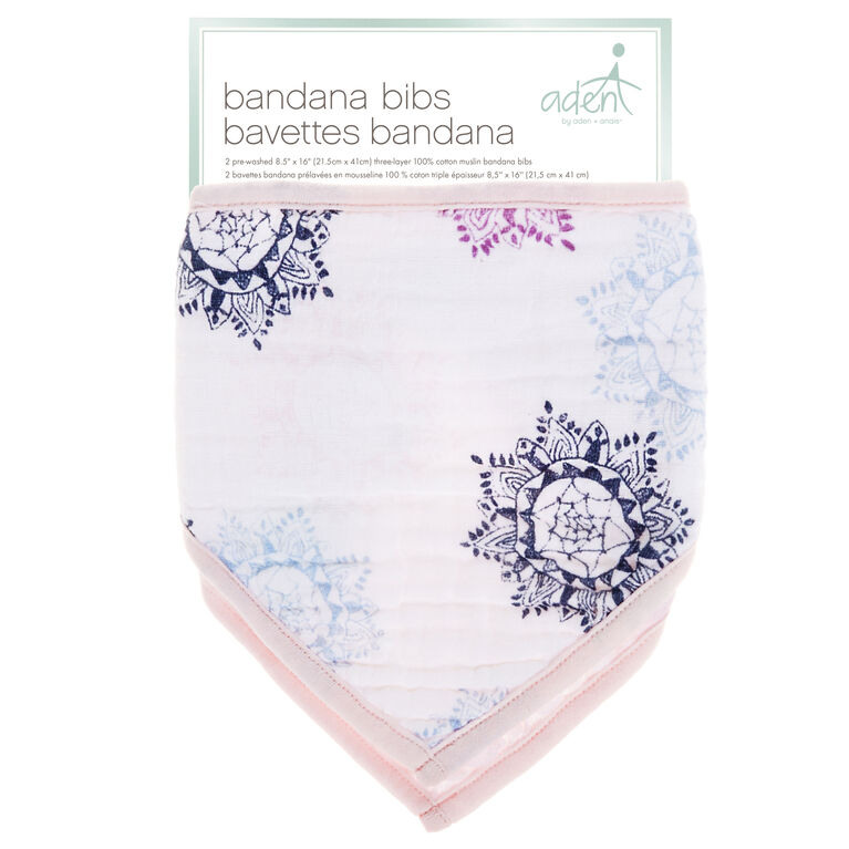 Aden Bandana Bibs - Pretty Pink