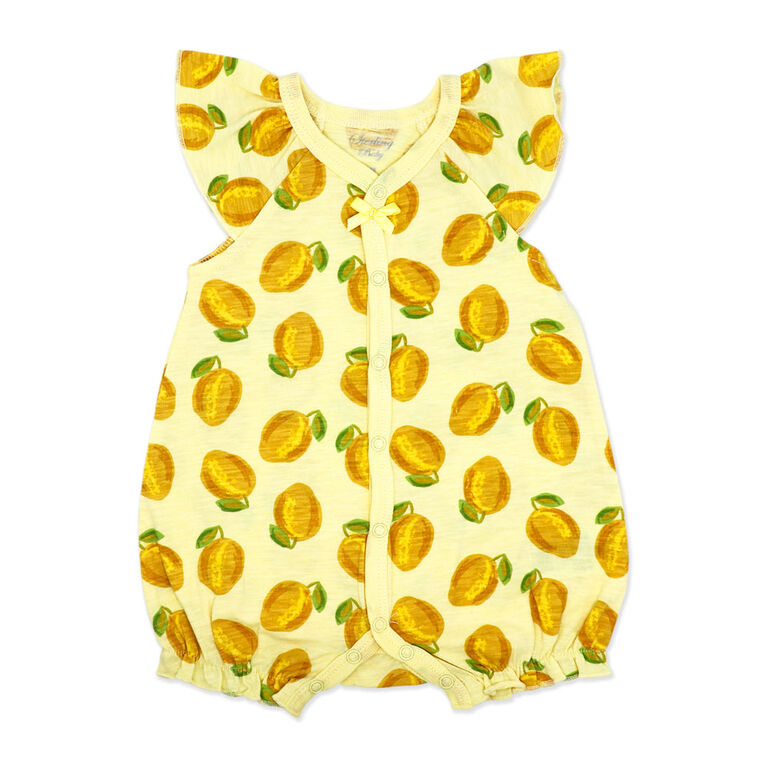 Sterling Baby 2 Piece Romper: Lemon