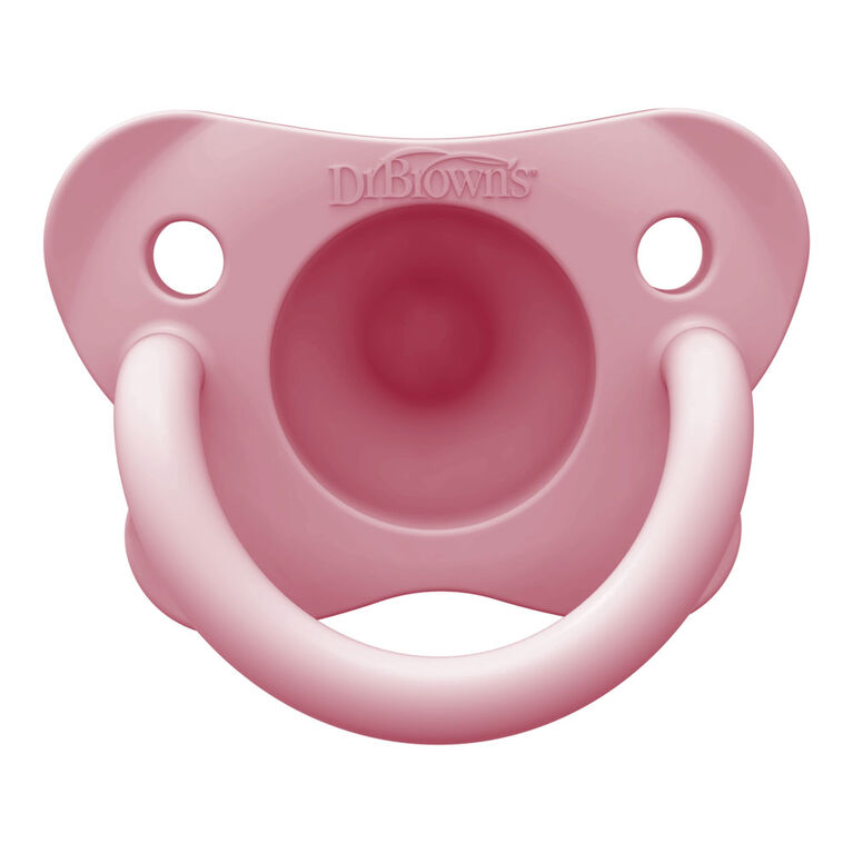 HappyPaci 1-piece Silicone Pacifier Pink - 3pack